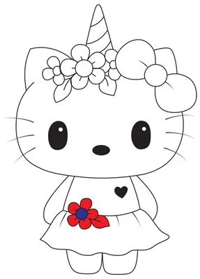 Hello Kitty Coloring Book : Amusing Relaxing Kitty Characters for Lovely  Kitty | Made By Teachers