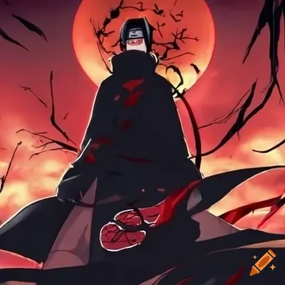 Uchiha Itachi Mangekyou Sharingan Visual Jutsu Vinyl Sticker