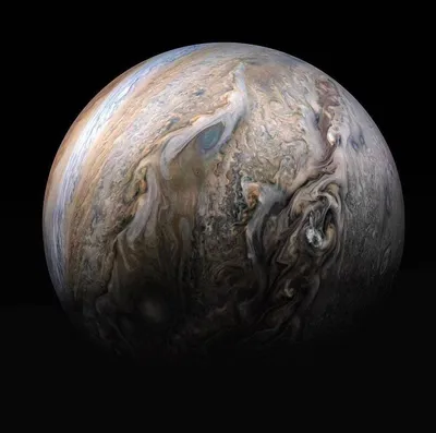 Инопланетное затмение: «Юнона» запечатлела тень Ганимеда на облаках Юпитера
