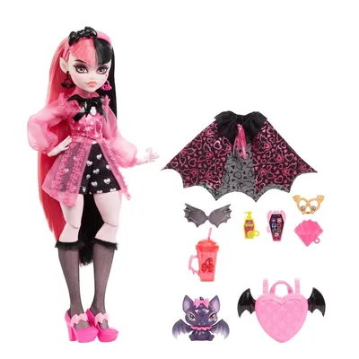 Кукла Монстр Хай Дракулаура c питомцем базовая Basic-G3 Monster High  Draculaura | Играландия - интернет магазин игрушек