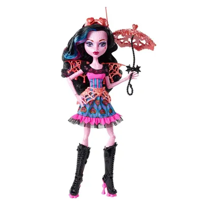 Monster High Cartoon PVC Removable Wall Stickers (наклейки персонажей мультика  Монстр Хай (Школа Монстров), все 5 персонажей на рулоне с множеством  «щитов-наклеек»)