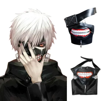 Маска Канеки Кена - Tokyo Ghoul из аниме Токийский Гуль для косплея (6707)  (ID#1335778988), цена: 699 ₴, купить на Prom.ua