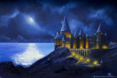 Хогвартс. Замок. Гарри Поттер. Hogwarts School в интернет-магазине Ярмарка  Мастеров по цене 6200 ₽ – S04YEBY | Картины, Пермь - доставка по России