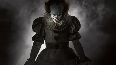 Фотография рыжих Страшные Косплей клоуна Pennywise девушка 1366x768