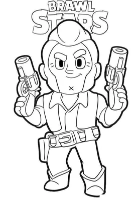 Colt from Brawl Stars Coloring Pages - XColorings.com | Star coloring  pages, Coloring pages, Star images