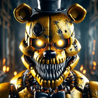 Купить Кошмарный золотой Фредди, симулятор пиццерии Freddy Fazbear's Five  Nig, термонаклейки для одежды, футболка, сумка, теплопередающие наклейки,  железные нашивки | Joom