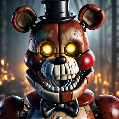 Мягкая игрушка FNAF \"Кошмарный медведь Фредди\" 20см