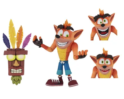 Фигурка Крэша с маской Аку-Аку: купить фигурки из игры Crash Bandicoot в  интернет магазине Toyszone.ru