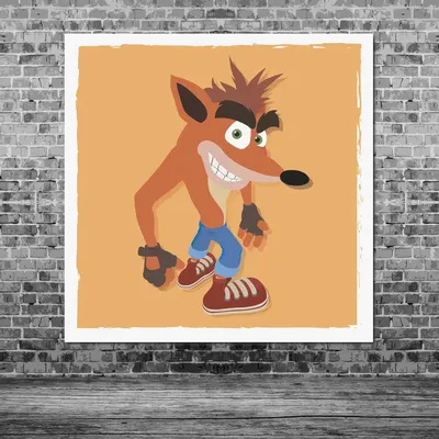 Плакат \"Крэш Бандикут, Crash Bandicoot\", 60×60см (ID#872899013), цена: 290  ₴, купить на Prom.ua