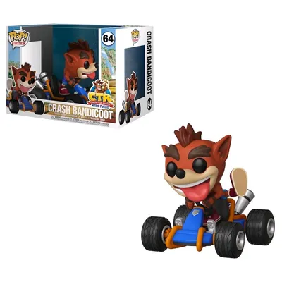 Фигурка Крэш Бандикут на карте райд (Crash Bandicoot in Go-Kart Ride) —  Funko POP