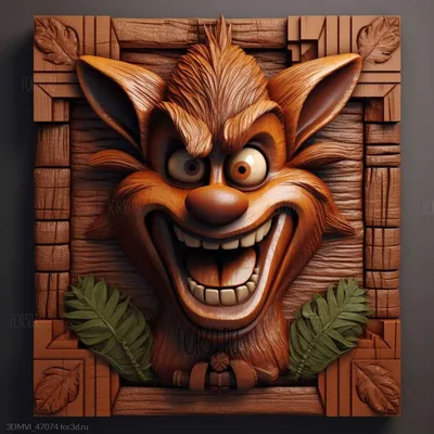 Крэш Бандикут из Crash Bandicoot 3 - 3d stl модель для ЧПУ