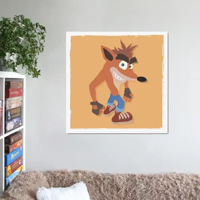 Плакат \"Крэш Бандикут, Crash Bandicoot\", 60×60см (ID#872899013), цена: 290  ₴, купить на Prom.ua