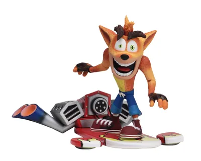 Фигурка Крэша с Ховербордом: купить фигурки из игры Crash Bandicoot в  интернет магазине Toyszone.ru