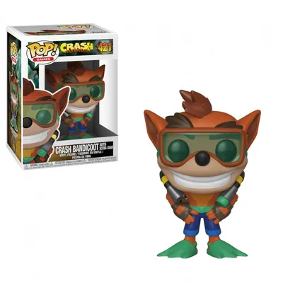 Крэш Бандикут Funko POP (Crash Bandicoot with scuba) — Магазин Фанко Фанатик