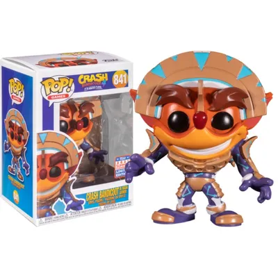 Фигурка Funko POP - Крэш Бандикут в маске (2021 Summer Convention  Exclusive) из игры Crash Bandicoot