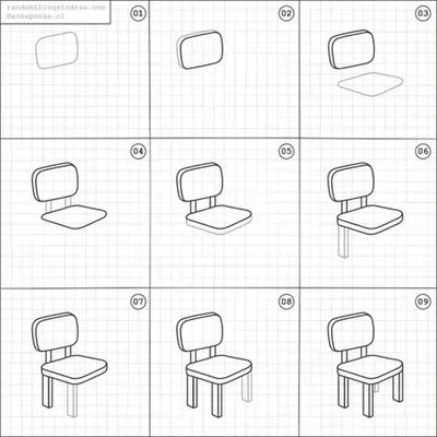 Как легко нарисовать стул, стол, диван и другую мебель | Risovashki.TV -  Дети и Родители | Дзен