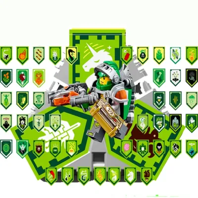 Nexoe Knights Rare Shields Model Building Blocks Castle Warrior Nexus  Scannable Game Toys For Children - Blocks - AliExpress