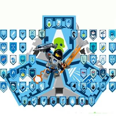 Nexoe Knights Rare Shields Model Building Blocks Castle Warrior Nexus  Scannable Game Toys For Children - Blocks - AliExpress