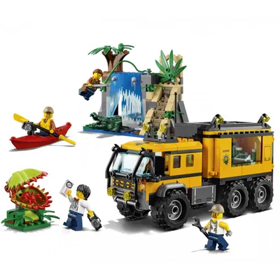 Lego City 60160 Jungle Mobile Lab. Лего сити исследователи джунглей.  Мобильная лаборатория. - YouTube