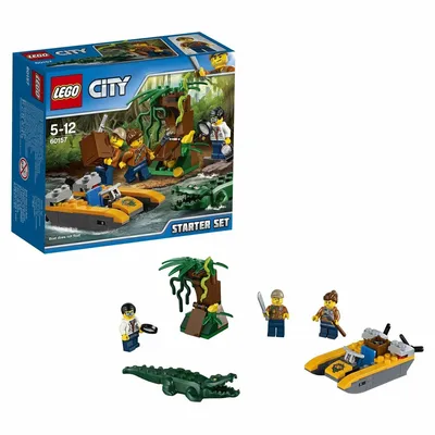 LEGO City: Вертолёт для доставки грузов в джунгли 60162 - купить по  выгодной цене | Интернет-магазин «Vsetovary.kz»