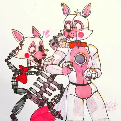 fun time foxy and mangle | Fnaf drawings, Anime fnaf, Fnaf art