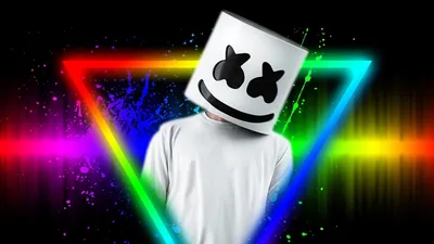 Маска Маршмеллоу RESTEQ, Светодиодная маска DJ Marshmello. (ID#987235585),  цена: 899 ₴, купить на Prom.ua