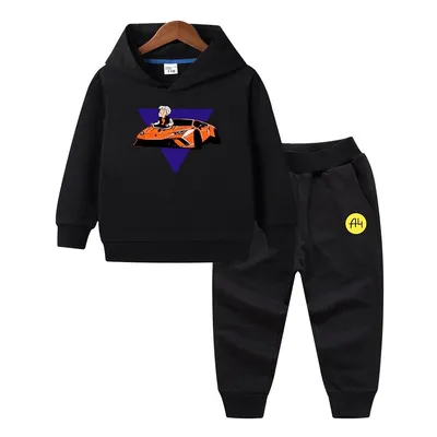 2022 Spring New Merch A4 Lamba Children's Hoodies Влад Бумага A4 Suit for  Boy Weatshirt with Hood Pants Tops Girls Clothing Set