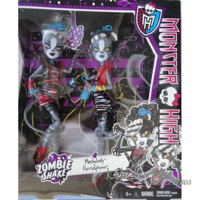 Игровая кукла - Мяулодия и Пурсефона базовые парой кукла Monster High  Монстер Хай купить в Шопике | Самара - 256428