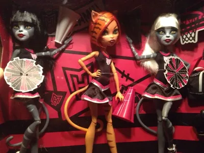 Набор кукол Monster High Hissfits - с Мяулоди, Пурсефоной и Торалей