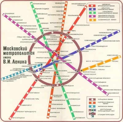 Карта Московского метро