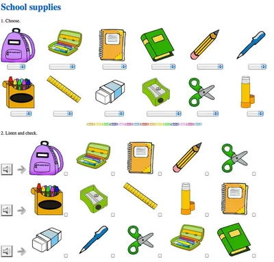 Школьные принадлежности в английском языке в картинках: Школьные  принадлежности на английском языке. Английские с… | Школьные  принадлежности, Школа, Английский язык