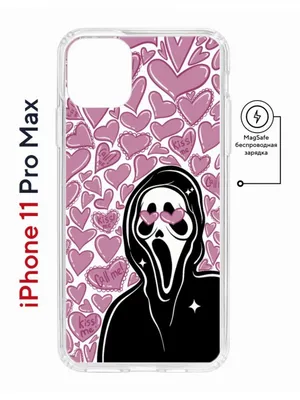 Чехол-накладка iPhone 11 Pro Max Kruche Magnet Print Любовь и Крик - Чехлы  - накладки - ЧЕХЛЫ - КупиЧехол.ру