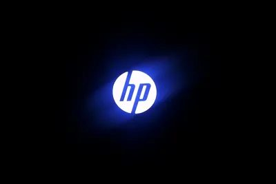 Обои на рабочий стол Логотип HP на темном фоне, обои для рабочего стола,  скачать обои, обои бесплатно