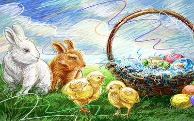 Акварельный фон, паттерн на тему Пасха. Крашеные яйца, цветы, травы  Stock-Illustration | Adobe Stock