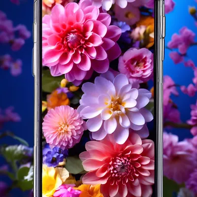 Цветы на заставку телефона» — создано в Шедевруме