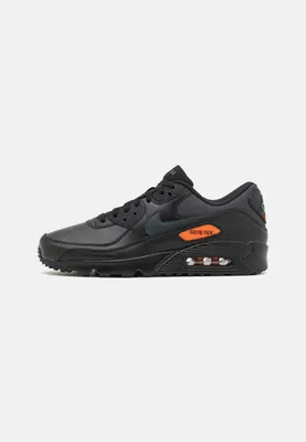 Nike Sportswear AIR MAX 90 GTX UNISEX - Sneaker low -  black/anthracite/safety orange/schwarz - Zalando.de