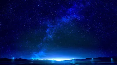 темное ночное небо со звездами и галактикой на заднем плане, красивая  картинка ночного неба, ночь, звездное небо фон картинки и Фото для  бесплатной загрузки
