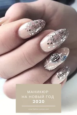 На заметку: 100+ идей новогоднего маникюра 2024 | Christmas nails,  Manicure, Gel nails