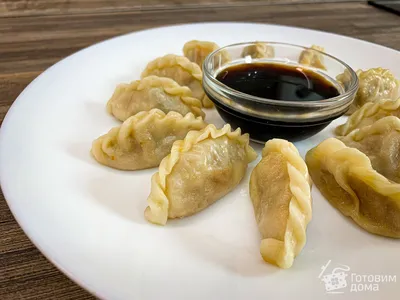 Пельмени с чесночной травой и креветкой / dumplings with Garlic herb with  shrimp — Koonjoot