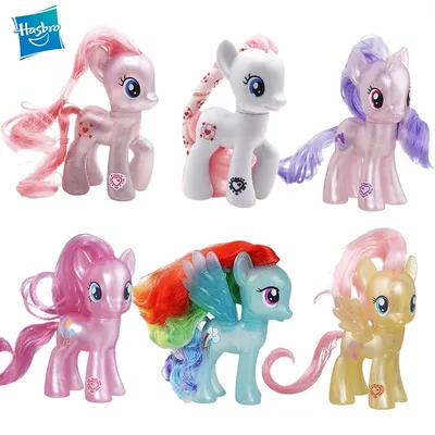 Новые фигурки пони Hasbro My Little Pony оригинальные, игрушечная лошадь,  кукла для девочек, модель куклы, подарок на день рождения, игрушки для  девочек | AliExpress