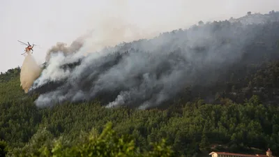 Появились новые эксклюзивные кадры пожара в Геленджике