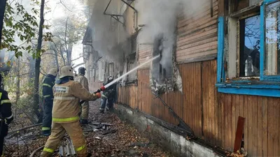 Названа возможная причина пожара в жилом доме в подмосковном Королеве