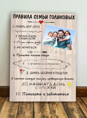 Постер. Правила семьи (ID#1406300065), цена: 180 ₴, купить на Prom.ua