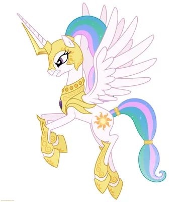 Celestia in armor 2 - PNG by Larsurus on deviantART | Принцесса селестия,  Милые рисунки, Детские раскраски