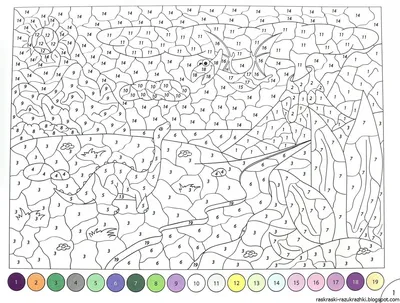 Раскраски По номерам для взрослых (25 шт.) - скачать или распечатать  бесплатно #116