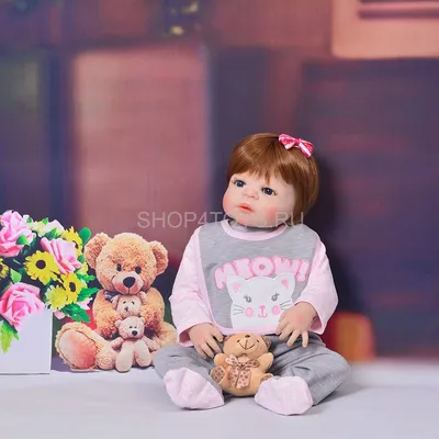 Reborn Kids Кукла реборн силиконовая мягконабивная пупс