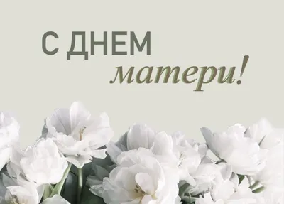 Поздравляем с Днем матери!