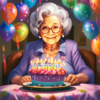 Congratulations happy birthday! / Grandmother /. - YouTube