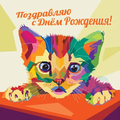 Смешные открытки с Днём рождения с котами (37 фото) - shutniks.com