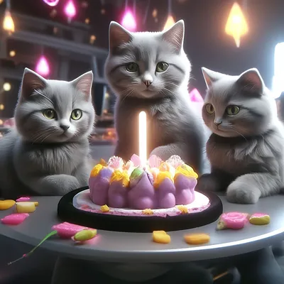Торт на день рождения с котами воителями (M6456) — на заказ по цене 950  рублей кг | Кондитерская Мамишка Москва